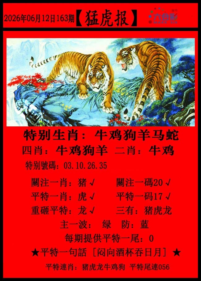 163期猛虎报[图]
